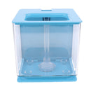 Self Cleaning Acrylic Fish Tank Bowl for Office Home Creative Gifts Blue