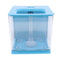 Self Cleaning Acrylic Fish Tank Bowl for Office Home Creative Gifts Blue