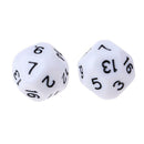 10pcs/Set For TRPG Game   D&D 16 Sided Acrylic Dice White
