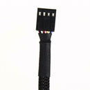 12in 5PCS 4 Pin PWM Connector Case Fan Extension Power Cable for Computer hv2n