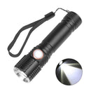 Telescopic Zoom 1000lm USB Waterproof Flashlights T6 LED Hiking Flashlight