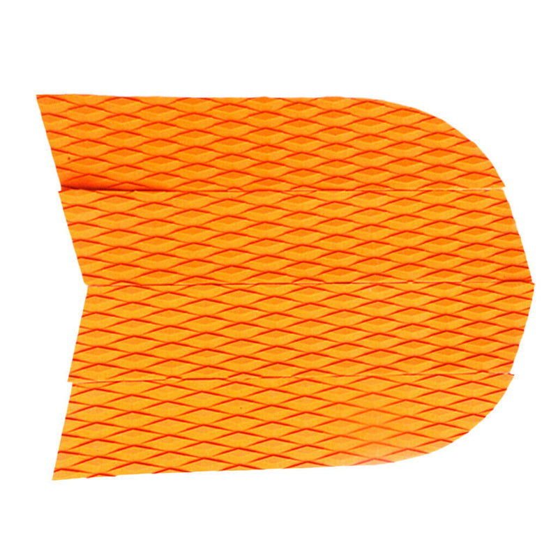 4 Pieces EVA Dog Traction Pad Customizable Deck Grip Mat for   Surf Orange