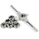 8 pcs Metric Tap Wrench and Die Set M3-M12 Nut Bolt Alloy Metal Hand Tools