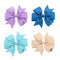 40 Pcs  New Satin Ribbon Bow Hair Clips Kids Girls Bow Hair Accessories D14