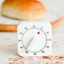 Kitchen Timer Small Square Cooking Mechanical Alarm 60 Minutes Reminder Tool #