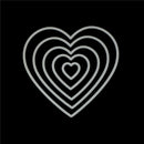 5Pc Love Heart Design Metal Cutting Die For DIY Scrapbooking Album Paper Card ES