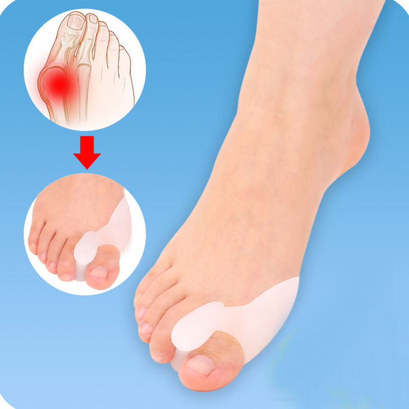2pcs Gel Bunion Toe Corrector Ortics Straightener Separator .Silicone Gift