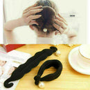 3 Pcs Set Hair Fast Bun Magic Foam Sponge Hair Tool Bun Maker T Plate M4Q1 O4S9