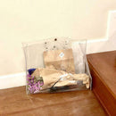 Women's Large Shopping Transparent  Handbag Beach Bag Clear Tote Shoulder Bag