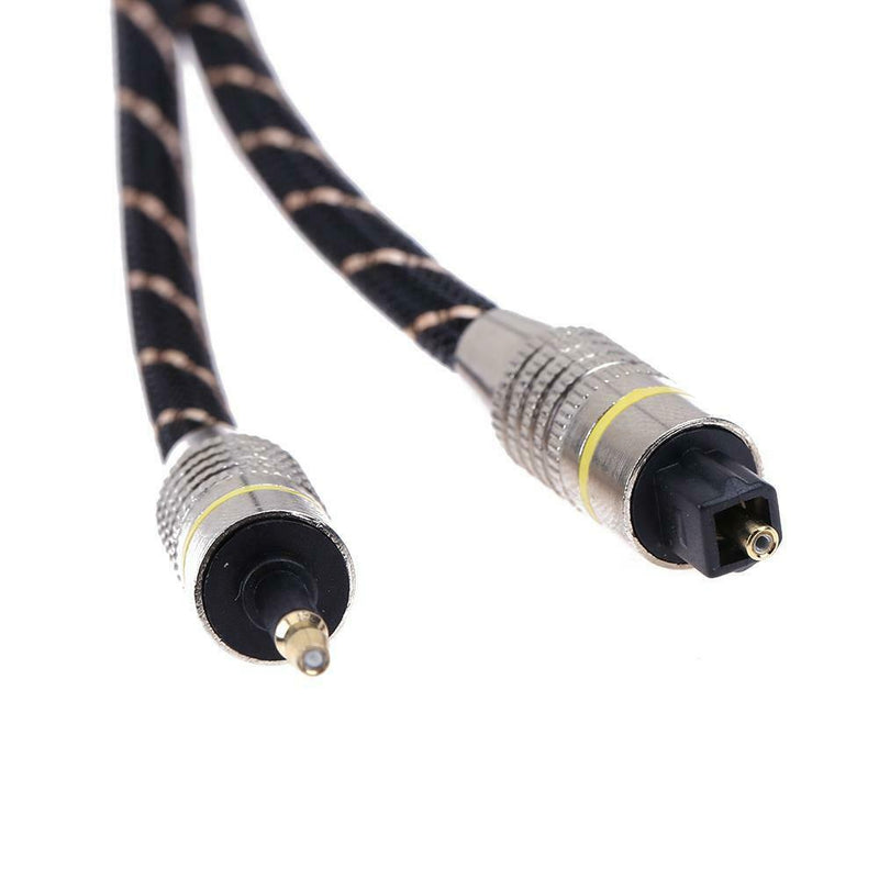 3.5mm Digital Optical Audio Cable Mini Toslink to Toslink Optic Cable(2m)