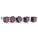 5 pcs 3PDT 9-Pin Guitar Effects Stomp Switch Pedal Box Foot Metal True Bypass FT