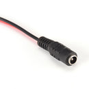 DC 5.5mm x 2.1mm DC Female/Male Jack Connector to 2 Alligator Clip Power Cable Z