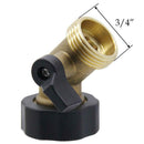 Heavy Duty Brass Gooseneck Garden Water Tap Connector Hose Shut Off Valv ZKR