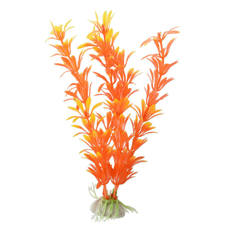 Art Plant 15-23 CM Aquarium Decoration Water Plant orange