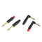 4Pieces 6.5mm Mono Male Amplifier Audio Solder Jack Plug Adapter