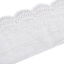 1 Yard Wedding Dress Tulle Embroidered Floral Lace Trim Ribbon Sewing DIY Craft.