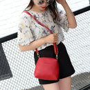 4pcs/set Litchi Leather Tassel Women Tote Shoulder Handbags Card Bags (Red)