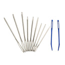 9pcs Large Eye Blunt Needles & 2pcs Bent Tip Tapestry Needles DIY Needlework