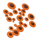 25pcs/Lots Alto Saxophone Pads Cushion Multi-size for Saxophonist (Orange)