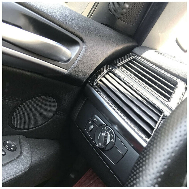 4PCS CARBON FIBER INNER SIDE AIR VENT COVER For BMW e70 e71 X5 X6 2008-2013