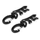 2X Scuba Diving BCD Triple Hose Holder Retainer & Rotatable Foldable Spring Snap