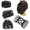 Women Magic Variety Hair Comb Imitation Wood Double Row M9S4 In Bead Change Y7Q4