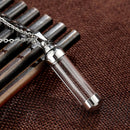 Steel Screw Cap Bottle Pet Urn Pendant Necklace Memorial Craft Jewelry DIY