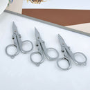 Mini Handy Pair of Folding Scissors Stainless Steel Travel Pocket Multi User