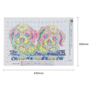 Cute Dog Cotton Thread Cross Stitch DIY Needlework Embroidery Kits Decor