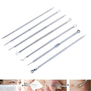 7Pcs Tool Kit Acne Extractor Remover Blackhead Pimple Needles Blemish Tre Nw