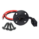 2 Pieces Weatherproof 30cm SAE Socket Sidewall Port Cable