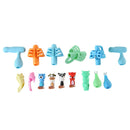 Kids Writing Pencil Holder Rubber Children Pen Aid Grip Tools Set (Red) A