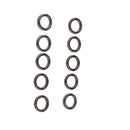 20pc Fishing Rod Guides Ring DIY Pole Tip Top Repair Rods Guide Eye Ring M S