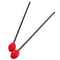 16 Inch Red Dark Brown Medium Hard Marimba Mallets 34Mm Yarn Head Maple Sha