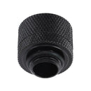 14mm G1/4 Acrylic Hard Tube Hand Twist 3 Laps for PC Computer (Black)