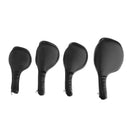 4 Pieces Thick PU Leather Golf Iron Head Covers Universal Fit Iron Clubs