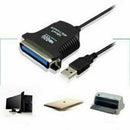 1PC USB to 1284 DB25 36-Pin Parallel Printer Female Adapter Cable Cord Tool bs