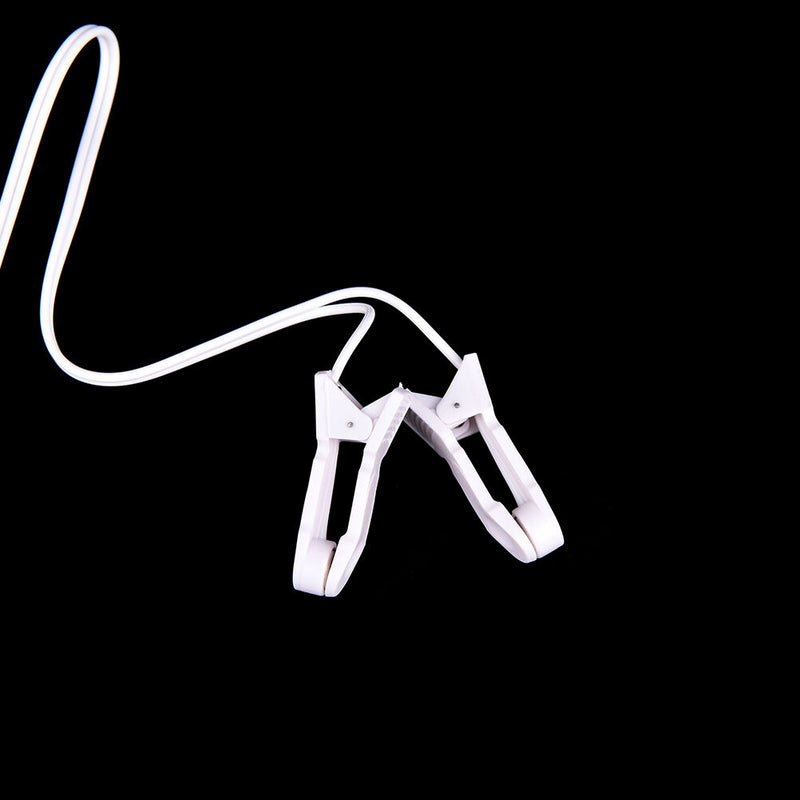 Electrode Lead Wires with 2 Ear Clips for Tens Machine Massager 2.5mm rsJCAU Gn