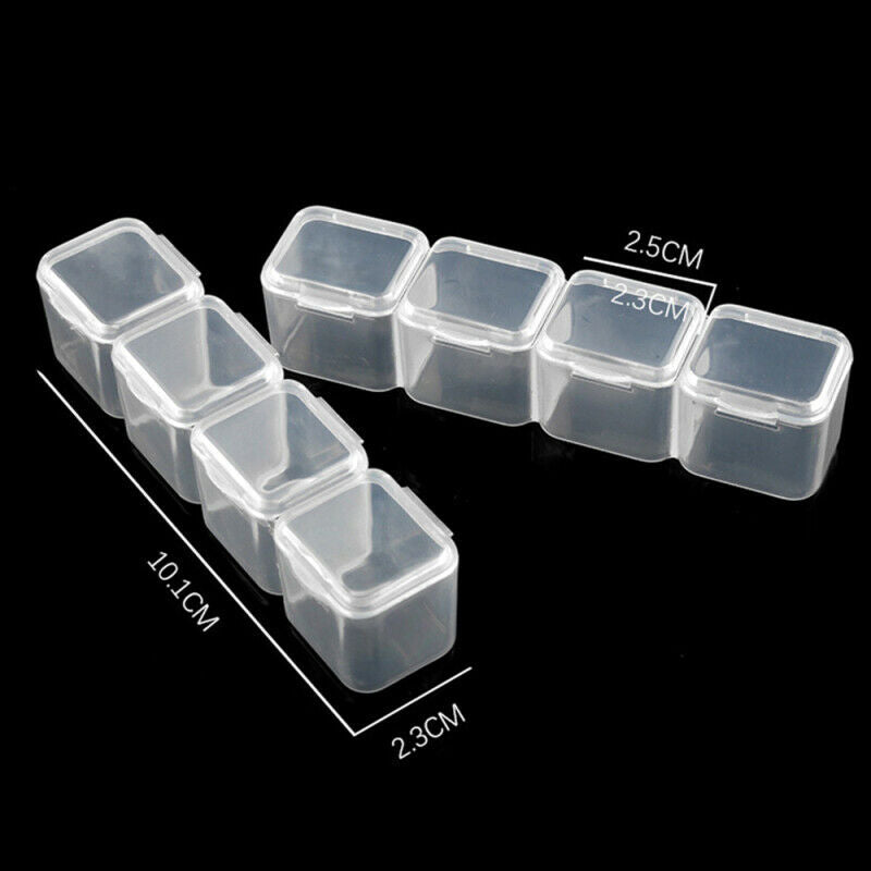 56 Compartments Jewelry Storage Box Nail Art Rhinestone Organizer Container Case