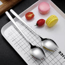 2 In 1 Spoon Fork Long Handle Spoon Fork Outdoor Camping Cutlery Q1S Portab Y8T0