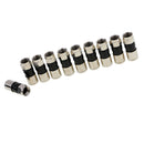 10pcs F Type Compression Snap Seal Plug Connector Sky Satellite TV Cable