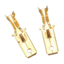 20 Pcs 1/4" Stud Brass Male Cable Connector Non-insulated Ring Terminal B9W3