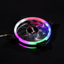 LED Cooling Fan RGB 12cm DC 12V Brushless Cooler For Computer Case PC CPU lj