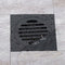 4 Inch Square Shower Drain with Removable Cover Grate, Brass Anti Clogging  S4O7