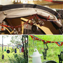 Colorful Lanyard Tent Sling Clothesline Double Layer Clothes Rope With Bag