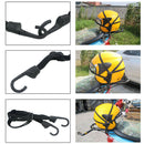 2ft Motorcycle Helmet Strap Retractable Elastic Bungee Luggage Cord Rope
