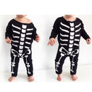 One Piece Skeleton Halloween Costume Bodysuit Baby Boys Girls Play Romper 80