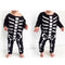 One Piece Skeleton Halloween Costume Bodysuit Baby Boys Girls Play Romper 80