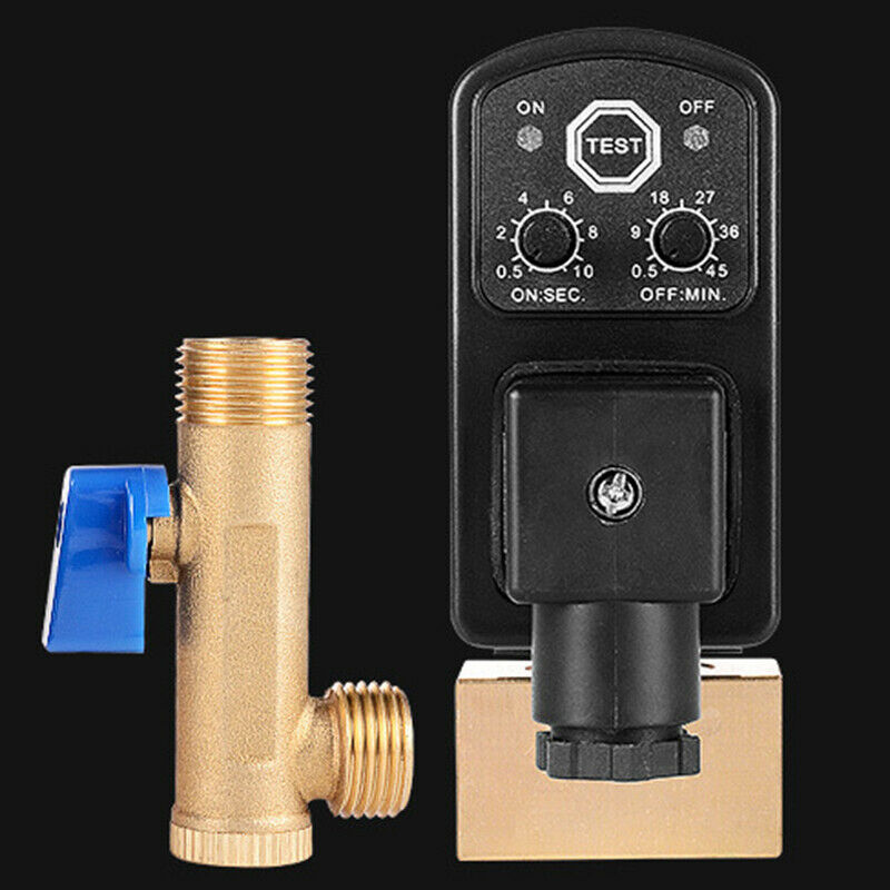 1/2 Inch Dn15 Electric Timer Auto Water Valve Solenoid Electronic Drain Val