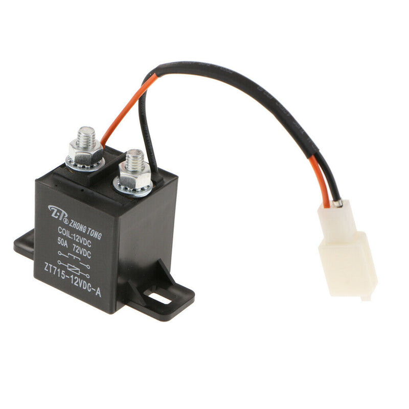 DC 12V 50A 4Pin Heavy Duty Splitter Charge ON/OFF Relay Car Truck Boat Black